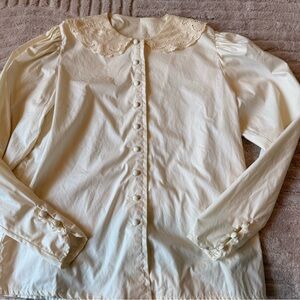 Vintage Ivory Laura Ashley Blouse
